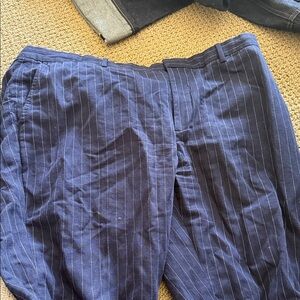 Polo by Ralph Lauren Navy Pinstripe Dress Pants